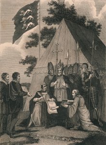 Magna Carta ondertekend door koning John, 1215, 19e eeuw