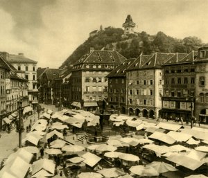 Hoofdplein, Graz, Stiermarken, Oostenrijk