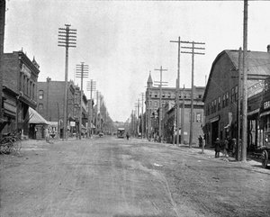 Hoofdstraat, Butte City, Montana, VS