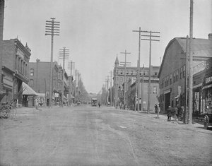Hoofdstraat, Butte City, Montana, c1897