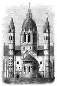 Mainz Kathedraal, Rijn, Duitsland, 12e en 13e eeuw, 1870 door Unbekannt