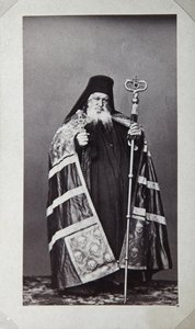 Makarios, aartsbisschop van het St. Panteleimon Klooster op de berg Athos, Griekenland, 1870s door Unbekannt