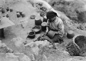 Pottenbakken, Atalaya, Las Palmas, Gran Canaria, Canarische Eilanden, Spanje, ca. 1920-1930