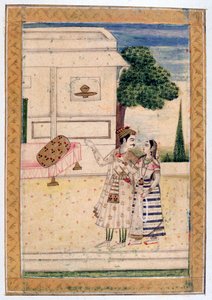 Malavi Ragini, Ragamala Album, School van Rajasthan, 19e eeuw