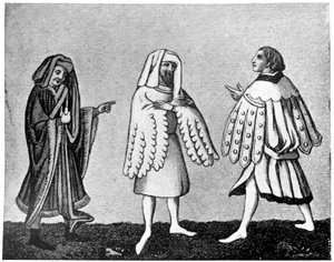 Mannelijke kleding, 14e eeuw, 1910 door Unbekannt