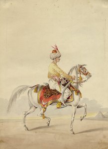 Mamluk te paard, ca. 1825 door Unbekannt