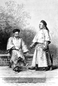 Manchu ministers, hoofden van bankiers, c1890