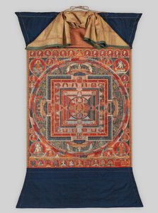 Mandala van de Vormen van Manjushri, de Bodhisattva van Transcendente Wijsheid, laat 14e eeuw door Unbekannt