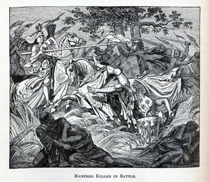 Manfred Gedood in de Slag, 1882 door Unbekannt