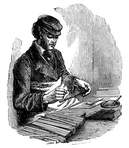 Potloden maken, 1872