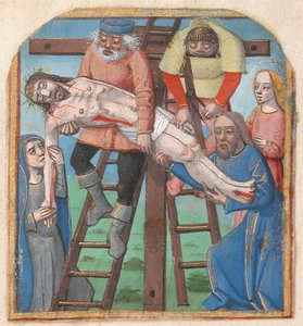 Manuscript Verlichting met de Kruisafneming, uit een Getijdenboek