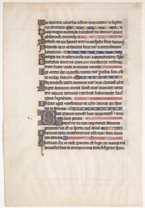 Manuscriptblad uit een koninklijke psalter