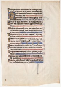 Manuscriptblad uit een Koninklijk Psalter, Brits, 13e eeuw