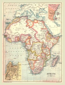 Kaart van Afrika, 1902