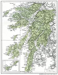 Kaart van Argyllshire, 1924-1926 door Unbekannt