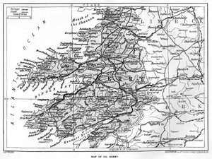 Kaart van County Kerry, Ierland door Unbekannt