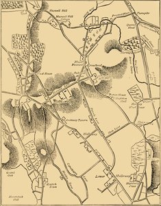 Kaart van Hornsey en Omgeving in 1819, ca. 1876 door Unbekannt