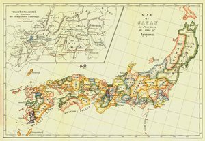 Kaart van Japan in provincies in de tijd van Iyeyasu, 1903 door Unbekannt