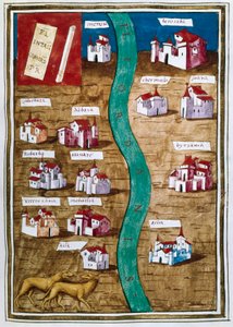 Kaart van Palestina (miniatuur)