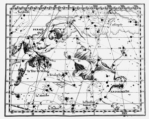 Kaart van sterrenconstellaties, 1775 door Unbekannt