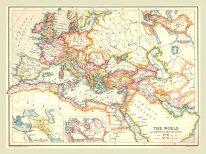 Kaart van de Oude Wereld, 1902
