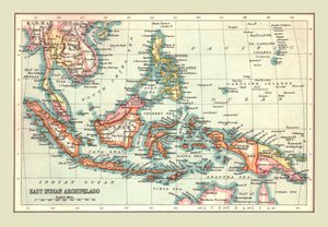 Kaart van de Oost-Indische Archipel, 1902 door Unbekannt