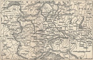 Kaart van de Marengo-campagne, 1800, 1896 door Unbekannt