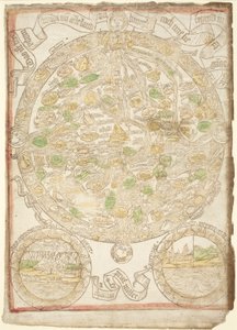 Kaart van de wereld, c. 1480