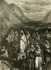 De mars van de Israëlieten, 1890 door Unbekannt