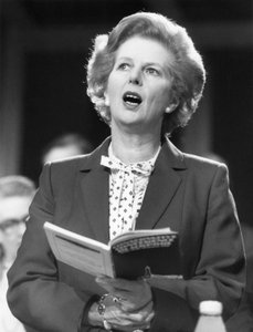 Margaret Thatcher, Britse politicus, circa 1980s