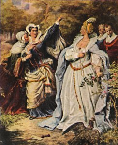 Maria Stuart 1542-1587 en Elisabeth van Engeland 1533-1603, 1934 door Unbekannt