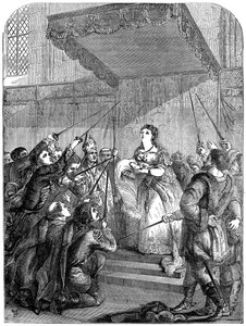 Maria Theresia van Oostenrijk 1717-1780 doet een beroep op de Magyar Diet