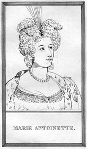 Marie Antoinette, koningin-gemalin van Lodewijk XVI van Frankrijk door Unbekannt