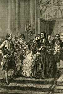 Marie Antoinette Neemt Afscheid van de Moeder, 1770, 1890 door Unbekannt