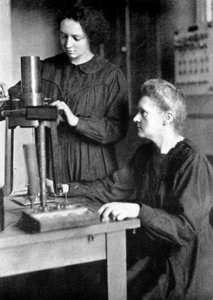 Marie Curie, Pools-Franse natuurkundige en haar dochter Irene, 1925