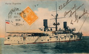 Marina Argentina. Pantserkruiser, Belgrano, c1908