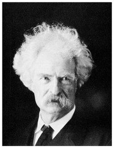 Mark Twain, Amerikaanse romanschrijver, in zijn latere jaren, ca. 1890s 1955