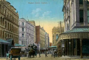 Market Street, Sydney, New South Wales, Australië, ca. 1900-ca. 1919