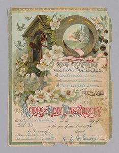 Huwelijksakte van Luther Miller Pulce en Irene Jenkins, 30 oktober 1902
