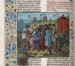 Huwelijk van Isabella van Valois en Richard II, ca 1470-1475 door Unbekannt