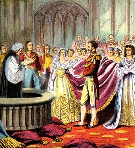 Huwelijk van Koningin Victoria door Unbekannt