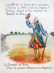 Maarschalk Maurice de Saxe, Slag bij Fontenoy, 11 mei 1745
