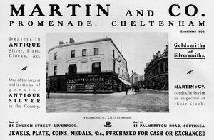 Martin en Co., Promenade, Cheltenham, 1909