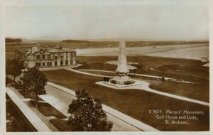 Martelaren Monument, Golfhuis en Links, St. Andrews, ca. 1900 door Unbekannt
