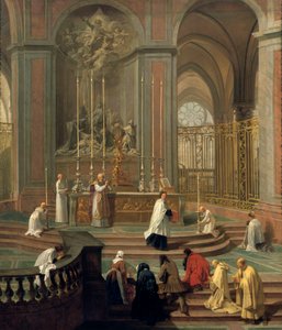 Mis opgedragen door de kanunnik de la Porte, of het hoofdaltaar van Notre Dame, Parijs