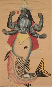 Matsya, Vis Avatara van Vishnu, 1800s door Unbekannt