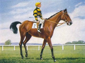 Meadow, Jockey: T. Weston, 1939 door Unbekannt