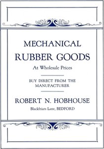 Mechanische rubberproducten - Robert N. Hobhouse advertentie, 1916