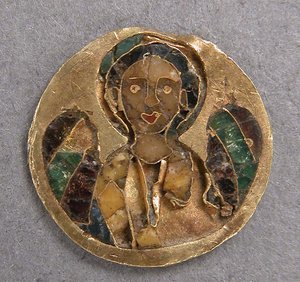 Medaille met een aartsengel, Byzantijns door Unbekannt