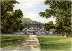 Meer Hall, nabij Droitwich, Worcestershire, huis van de familie Bearcroft, c1880 door Unbekannt
